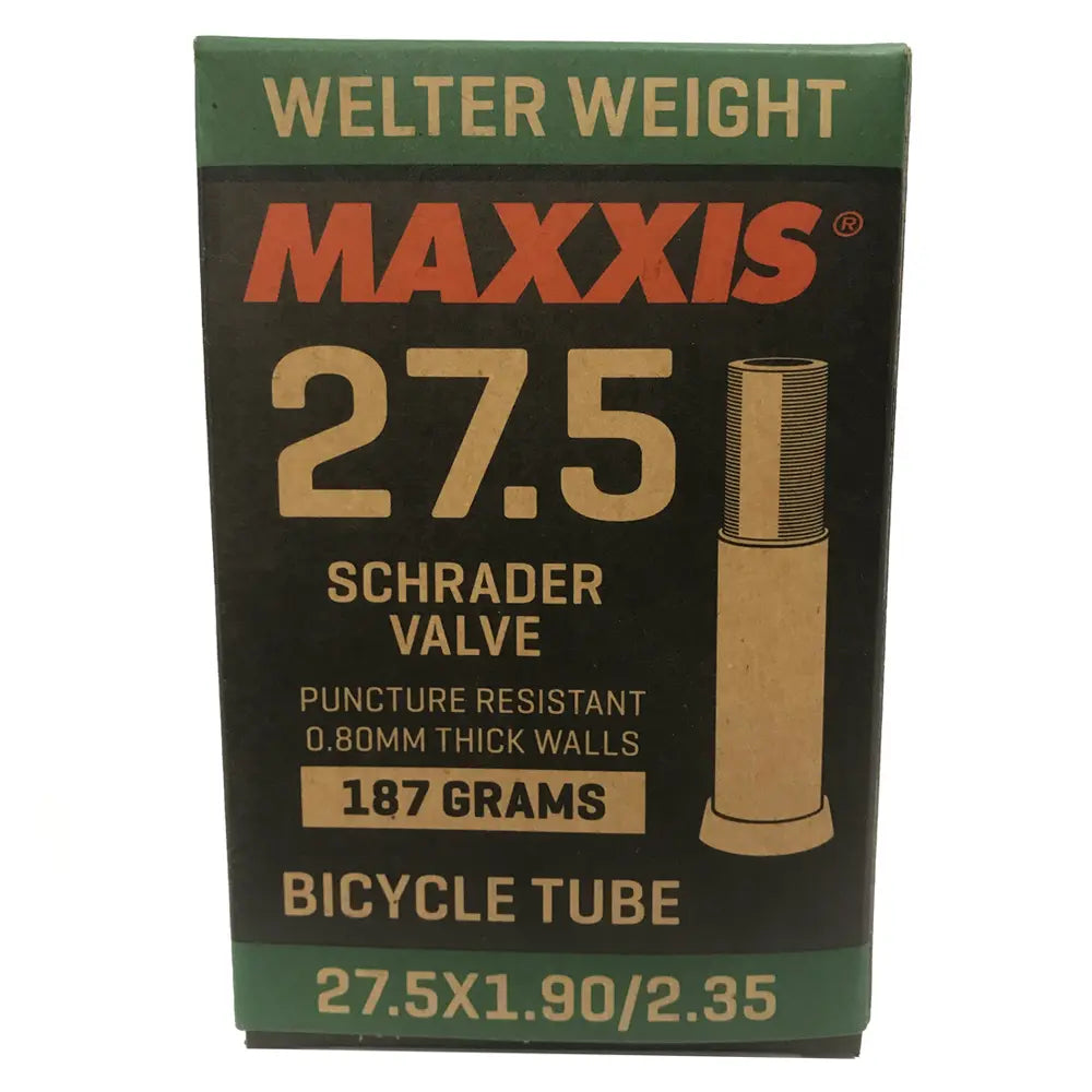 Maxxis Welter Weight 27.5 x 1.50-1.75 48mm Bike Inner Tube Schrader AV Welter Weight Tube 27.5x2.5⁄3.0 Inch
