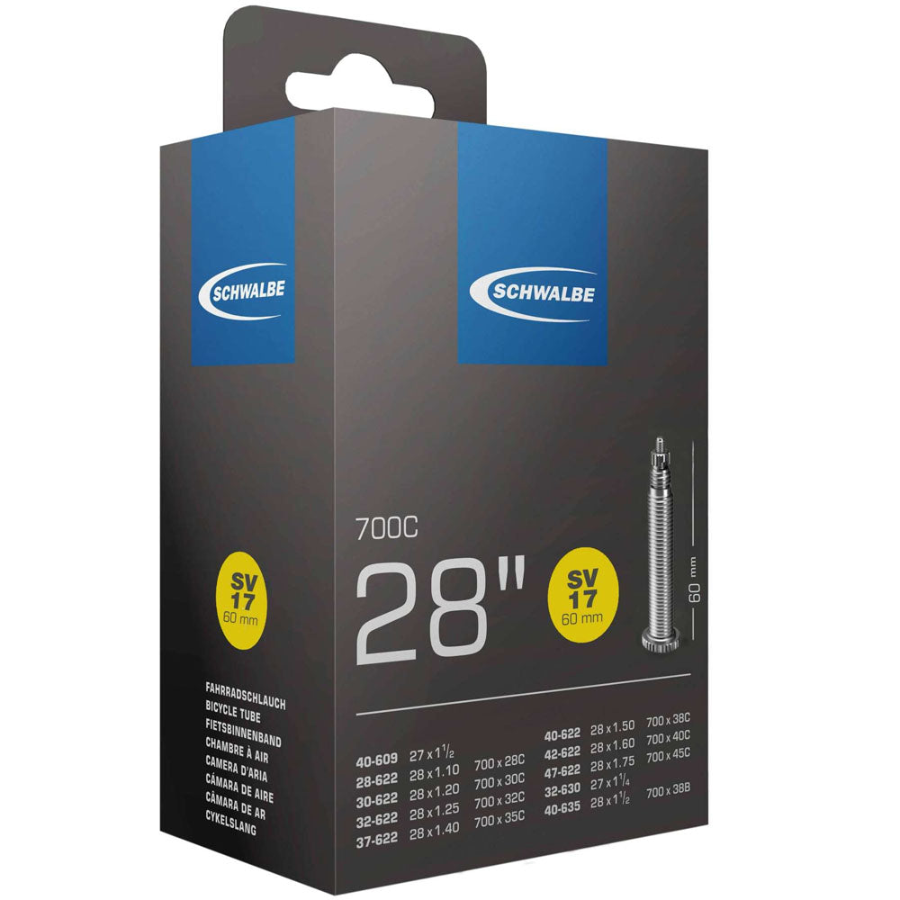 2 Camere D'aria Schwalbe 28'' SV17 – Valvola Francese 50mm, Per Bici Da Trekking
