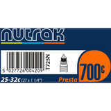 700 x 25 - 32C (27 x 1-1/4 Inch) Inner Tube (Schrader or Presta Valve)