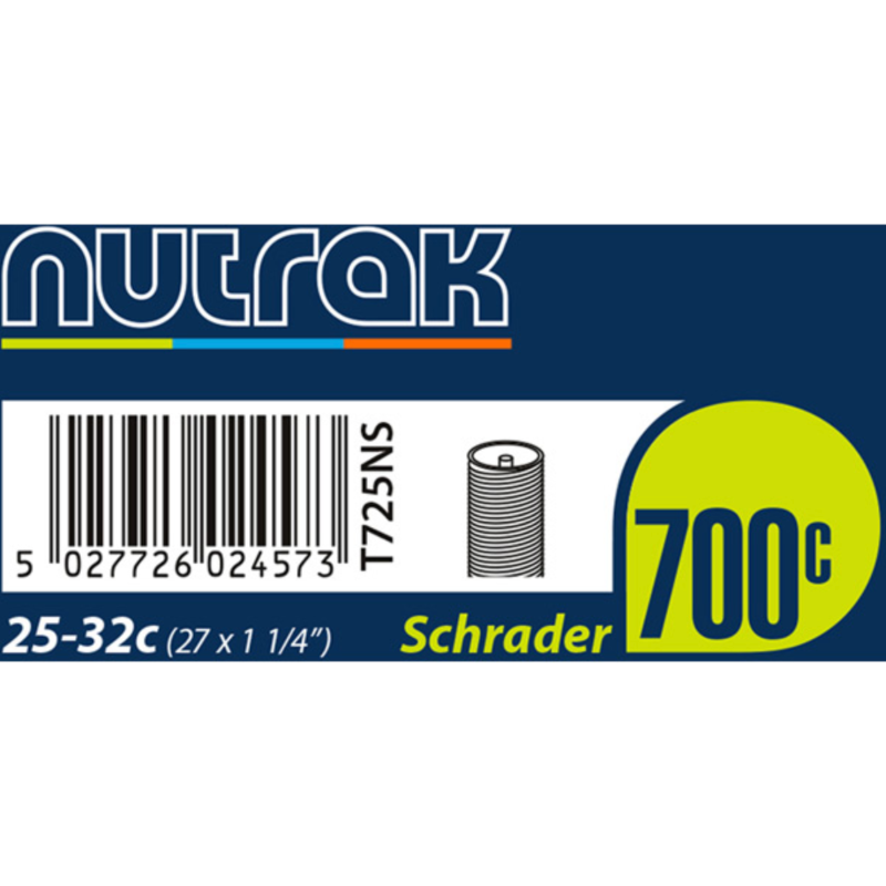700 x 25 - 32C (27 x 1-1/4 Inch) Inner Tube (Schrader Valve)