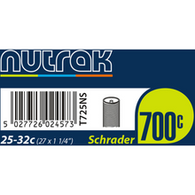 Load image into Gallery viewer, 700 x 25 - 32C (27 x 1-1/4 Inch) Inner Tube (Schrader Valve)
