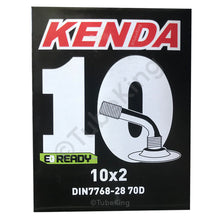 Load image into Gallery viewer, 10 x 2.0" Kenda Bike Inner Tube - Schrader Valve 90-Degree