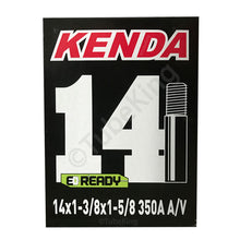 Load image into Gallery viewer, 14 x 1 3/8 x 1 5/8", 350A Kenda Bike Inner Tube - Schrader Valve
