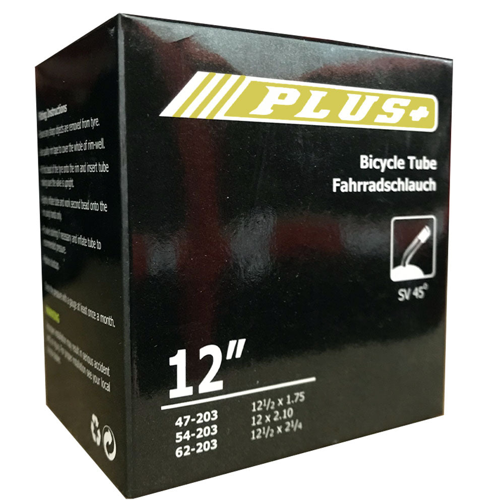 12 (12 1/2) x 1.75 - 2 1/4" Pram Inner Tube - Schrader Valve 45-Degree