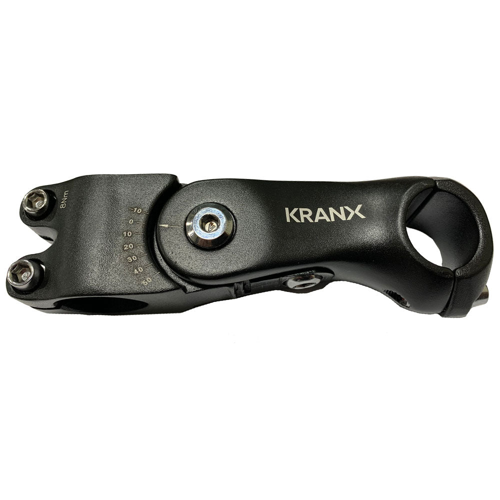 1 1/8 - 25.4mm - 110mm - 0-60° Adjustable Rise - Black - Kranx