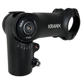 1 1/8 - 31.8mm - 90mm - 0-50° Adjustable Rise - High Mount - Black - Kranx