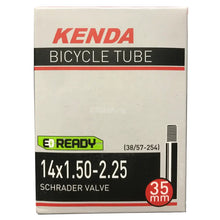 Load image into Gallery viewer, 14 x 1.50 - 2.25 Kenda Inner Tube (Schrader Valve) 38/57-254