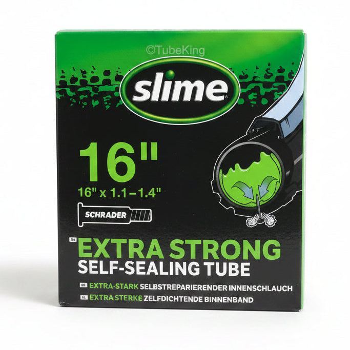 16 x 1.1 - 1.4" Slime Inner Tube - Schrader Valve