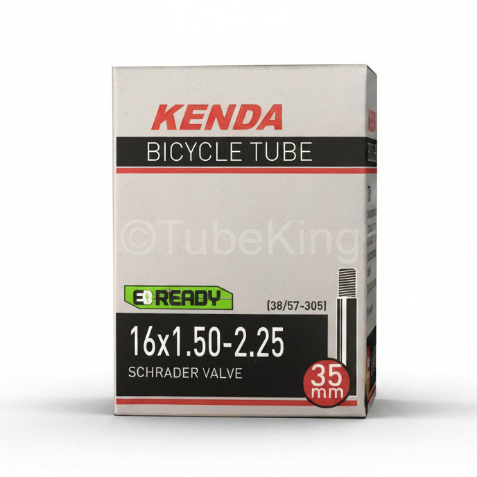 16 x 1.50 - 2.25 Kenda Inner Tube (Schrader Valve) 38/57-305