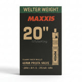 20 x 1.0 - 1.5 Maxxis Welter Weight Inner Tube - Presta Valve 48mm (25/40-406)