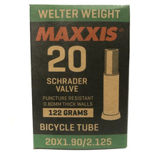 Load image into Gallery viewer, 20 x 1.90 - 2.125 Maxxis Welter Weight Inner Tube - Schrader Valve *CLEARANCE