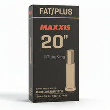Load image into Gallery viewer, 20 x 4.0 - 5.0 Maxxis Fat Plus Inner Tube - Schrader Valve (100/127-406) ©TubeKing 2026
