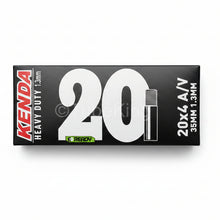 Load image into Gallery viewer, 20 x 4 Kenda Inner Tube - Heavy Duty - Schrader Valve - (1.3mm Thick) 20 x 4 - 4 1/4" - Cargo Bike Tube