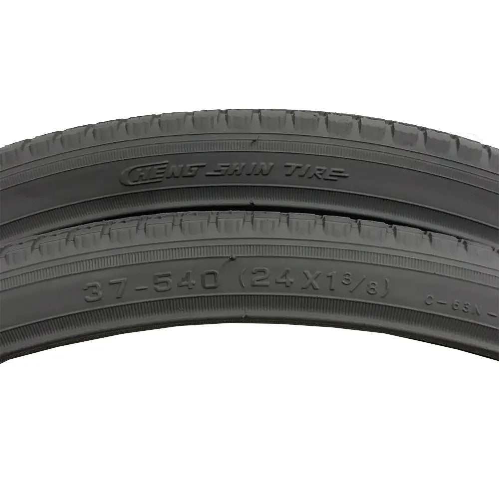 24 x 1 3/8 Wheelchair Tyres (All Grey) 37-540 (PAIR OF TYRES) *CLEARANCE