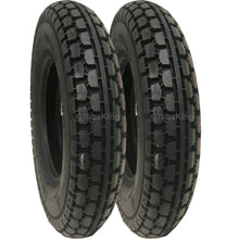 Load image into Gallery viewer, 250 x 6 Tyres (2.50-6) C177. Black. Pneumatic. (PAIR) *CLEARANCE ITEM