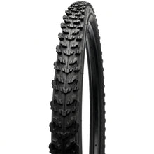 Load image into Gallery viewer, 26 x 1.75 mountain bike tyre with Raider MTB tread, shown in full side profile against a white background.