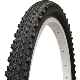 26 x 2.00 MTB Tyre - Semi-Slick Tread Pattern - Grippy & Fast Rolling - Black