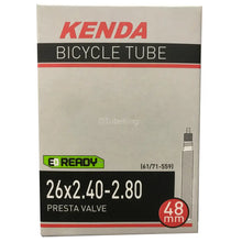 Load image into Gallery viewer, 26 x 2.40 - 2.80 Kenda Inner Tube (Presta Valve) 61/71-559