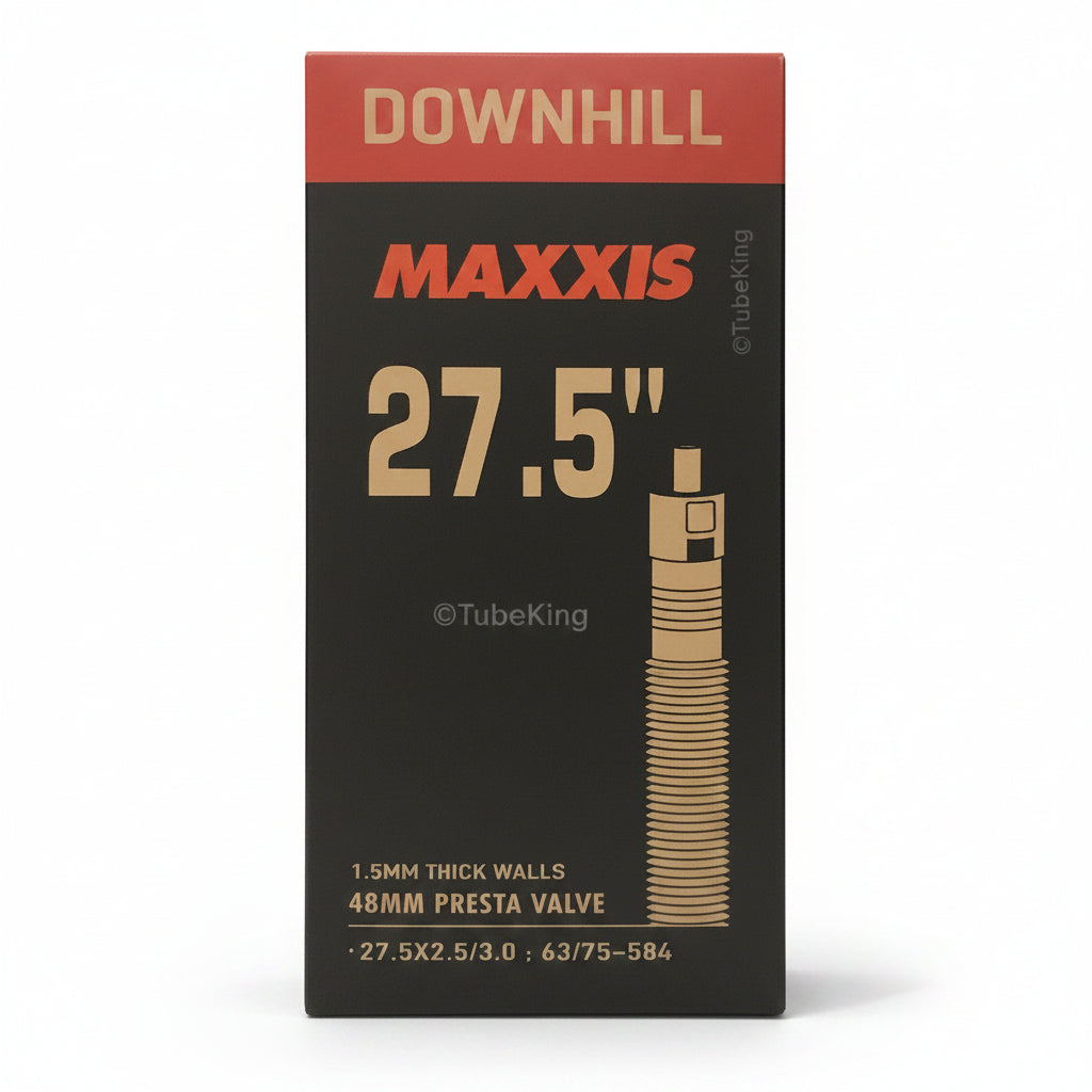 27.5 x 2.25 - 2.5 Maxxis Downhill Inner Tube (1.5mm thick walls) - Presta Valve 48mm (63/75-584) ©TubeKing 2026