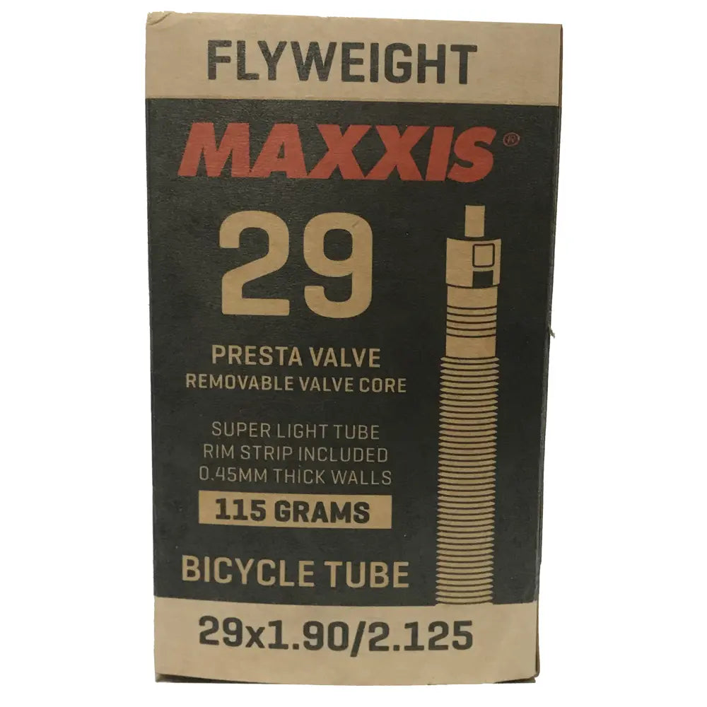 29 x 1.90 - 2.125 Maxxis Fly Weight Inner Tube (Maxxis Rim Strip included in box) *CLEARANCE ITEM