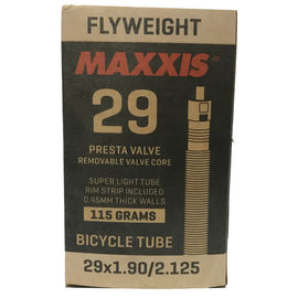 29 x 1.90 - 2.125 Maxxis Fly Weight Inner Tube (Maxxis Rim Strip included in box) *CLEARANCE ITEM