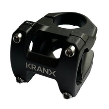 Load image into Gallery viewer, Black 31.8mm MTB stem with 0 degree rise