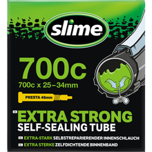 Load image into Gallery viewer, 700 x 25 - 34 Slime Inner Tube - Presta Valve 48mm
