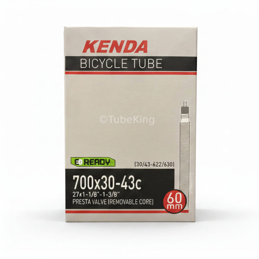 700 x 35 - 43c Kenda Bike Inner Tube - Presta or Schrader Valve. (700 x 30-43 for Presta 60mm & Schrader 48mm)