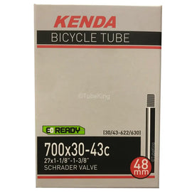 700 x 30 - 43c Kenda Inner Tube (Schrader Valve) 27 x 1 1/8 - 1 3/8