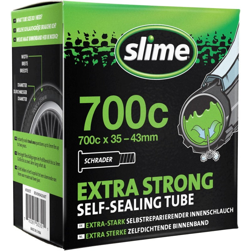 700 x 35 - 43 Slime Inner Tube schrader valve