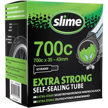 Load image into Gallery viewer, 700 x 35 - 43 Slime Inner Tube schrader valve