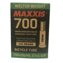 Load image into Gallery viewer, 700 x 35 - 45 Maxxis Welter Weight Inner Tube (Schrader Valve 48mm) *CLEARANCE ITEM