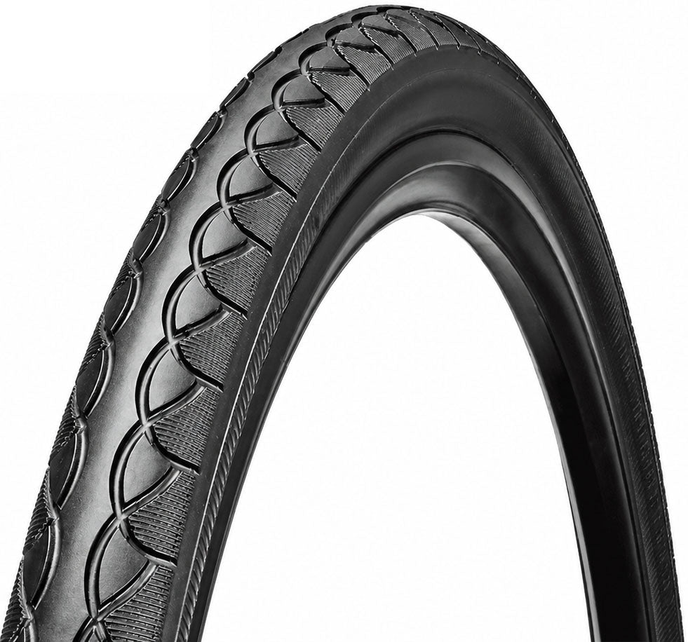 700 x 38c Tyre - Hybrid Tyre -  Grippy and Fast Rolling Tread Pattern - Black (40-622)