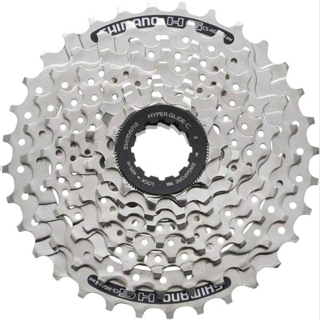 8 Speed - 11-30T - Acera - Shimano HG41 - Silver Cassette