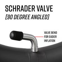 Load image into Gallery viewer, 10 x 1.75 - 2 1/4&quot; Pram Inner Tube - Schrader Valve 90-Degree