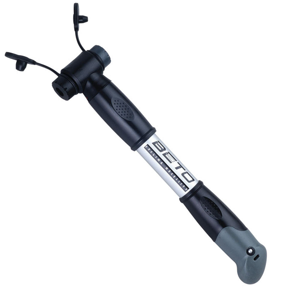 Beto Dual Head Alloy Mini Pump (Schrader / Presta Connectors)