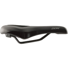 Load image into Gallery viewer, DDK black Comfort Plus Leisure cutaway bike saddle side view