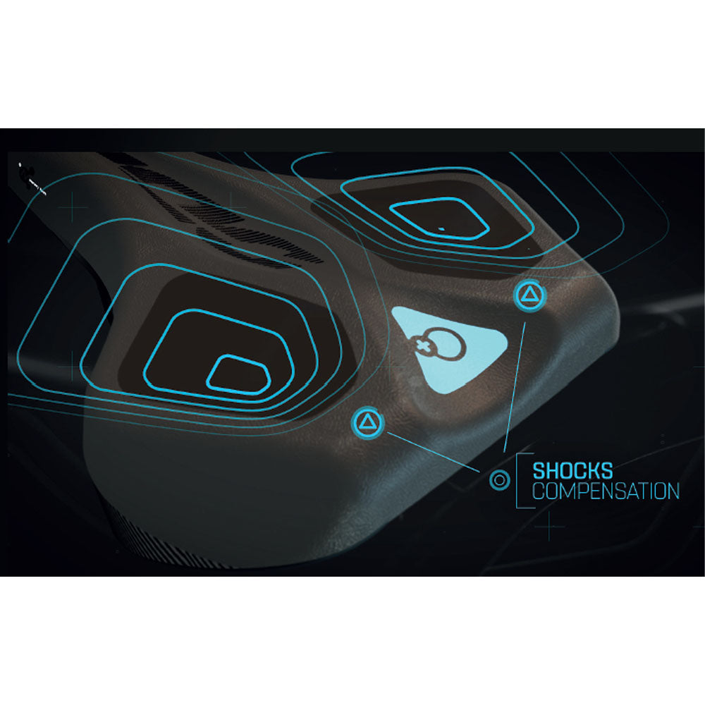 extra comfort shock absorption points on comfort memory foam bike seat