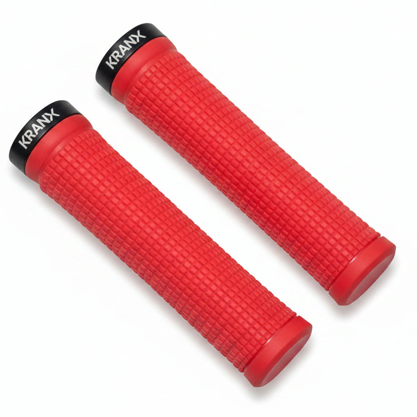 Blue Bike Grips - Kranx 'Bite' Lock-on Grips