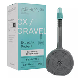 Aeron 650-700 x 32-52c TPU Tube - CX/Gravel - ExtraLite Protect - Alloy Valve