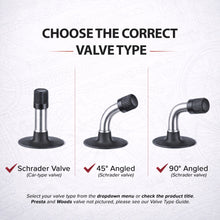 Load image into Gallery viewer, 10 x 1.75 - 2 1/4" Pram Inner Tube - 90° Angled Schrader Valve