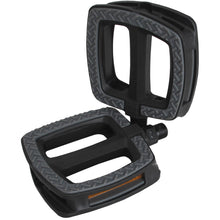 Load image into Gallery viewer, City Pedals - Kranx - 9/16" - Plastic / Rubber Grip - Black - Reflectors