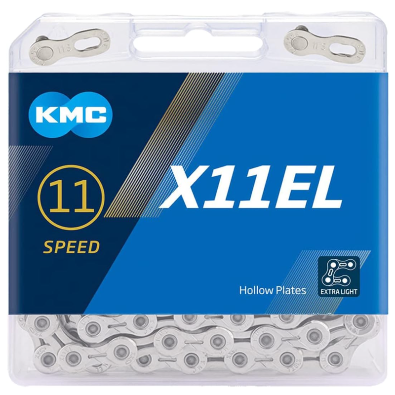 KMC X11 EL lightweight 11 speed bike chain 118 links silver
