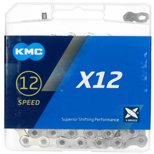 Load image into Gallery viewer, KMC X12 12 speed bike chain 126 links silver