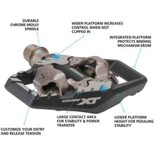 Load image into Gallery viewer, MTB/Trail SPD Pedals - Shimano XT PD-M8120 - Black