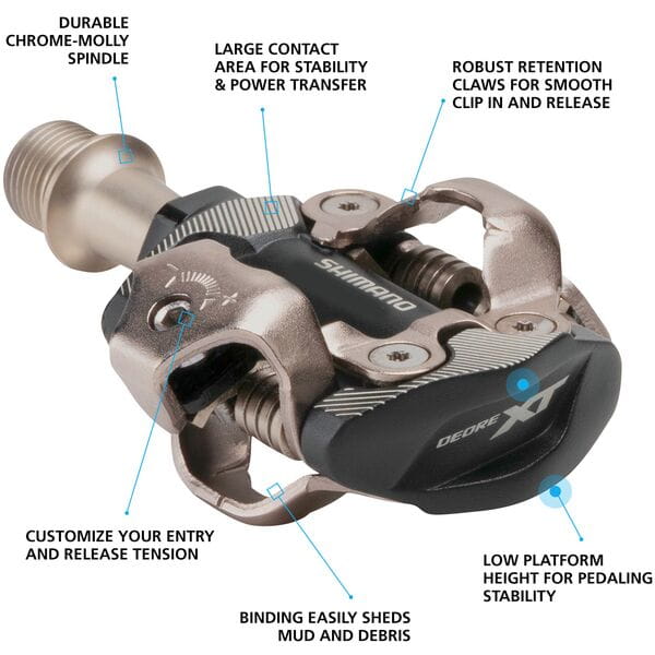 MTB/XC Pedals - Shimano XT PD-M8100 - Black
