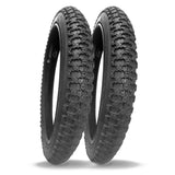 PAIR of 16 x 1.75 Pram Tyres – Nutrak 'Compe 3' Super Grippy Tread Pattern – Jogger Replacement Tyres