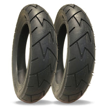 Load image into Gallery viewer, PAIR of 10 x 2.0 Pram Tyres – Fast Rolling 'Comfort' Smooth Tread - (47-152) – Replacement Pushchair Tyres