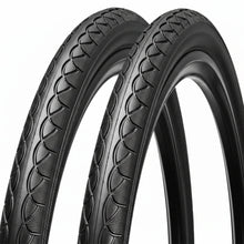 Load image into Gallery viewer, 700 x 38c Tyres (PAIR) - Hybrid Tyre -  Grippy and Fast Rolling Tread Pattern - Black (40-622)