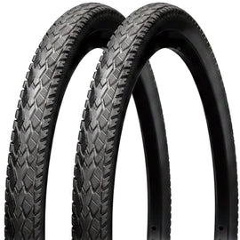 700 x 40c Tyres (PAIR) - Hybrid Trail Tyre -  Grippy and Fast Rolling Tread Pattern - Black (42-622)
